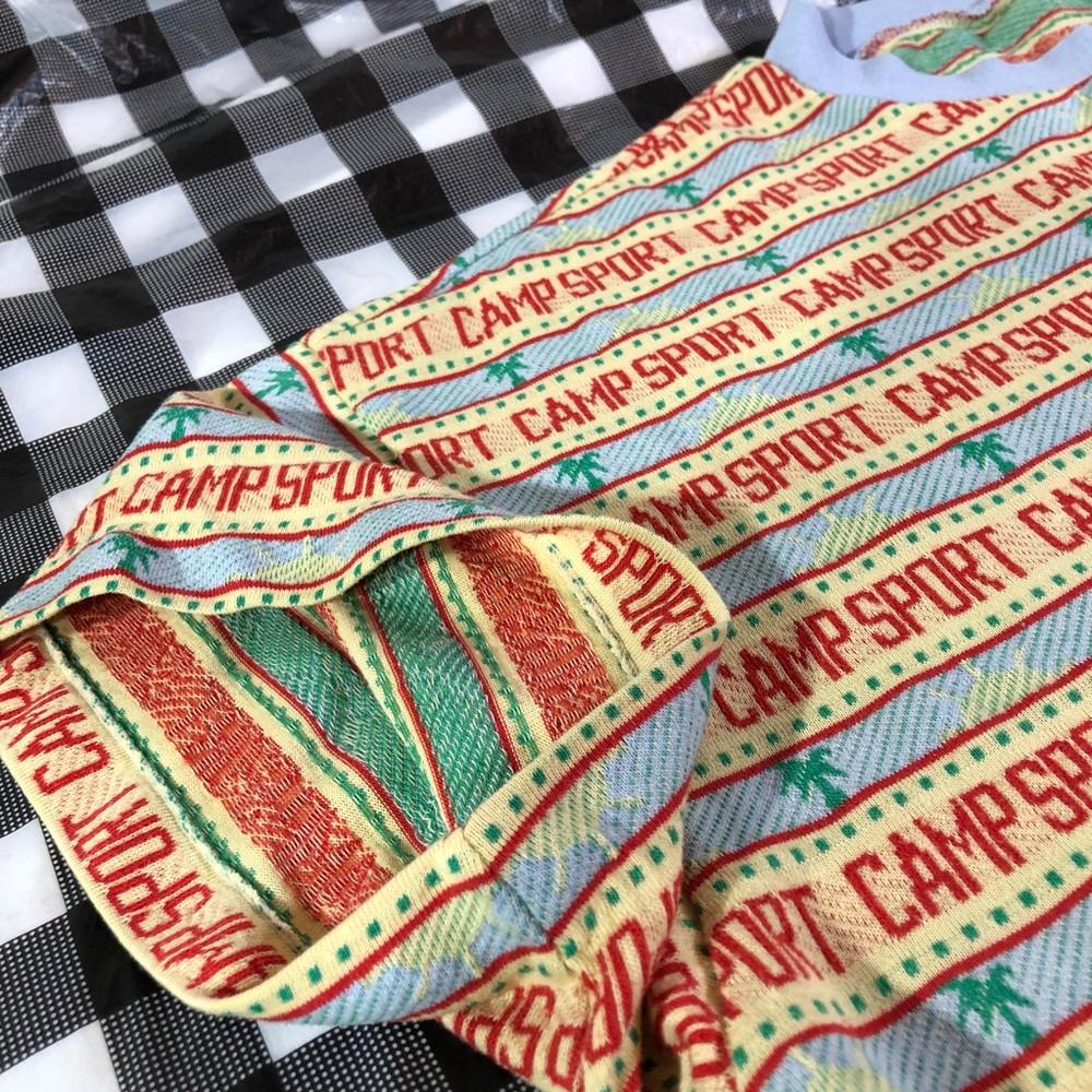 VTG Camp Sport All Over Big Pocket T Shirt - Picture 7 of 8